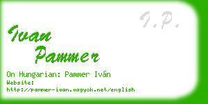 ivan pammer business card